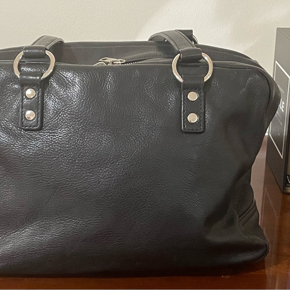 Yves Saint Laurent EUC Sac Lover black Leather Shoulder vintage Handbag ✨ - Picture 9 of 17